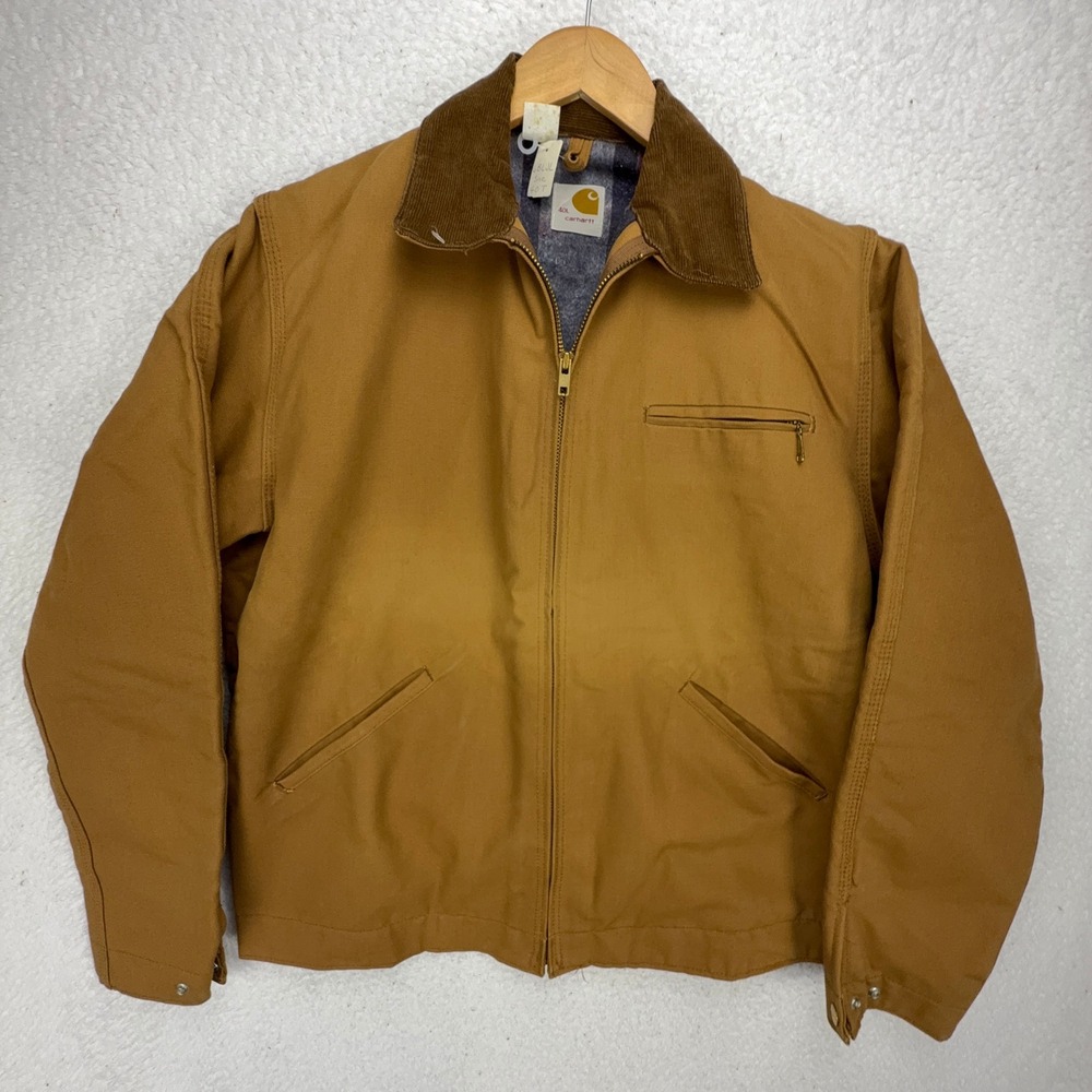 Carhartt Detroit Jacket Blanket‎ Lined Mens 40 Tall Medium 6BLJT Brown NWOT NOS